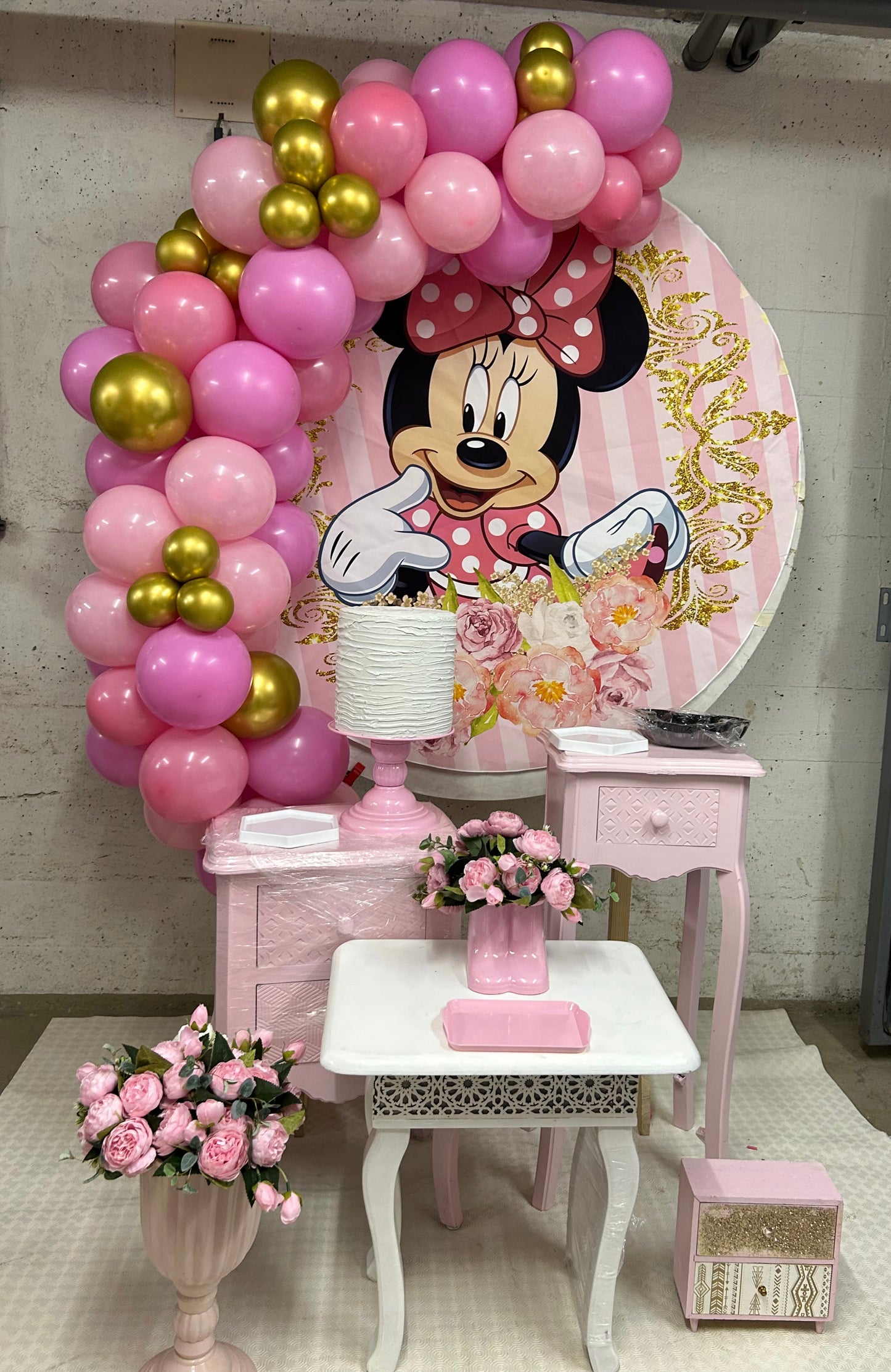 Kindergeburtstag deko Mädchen Minie bombril