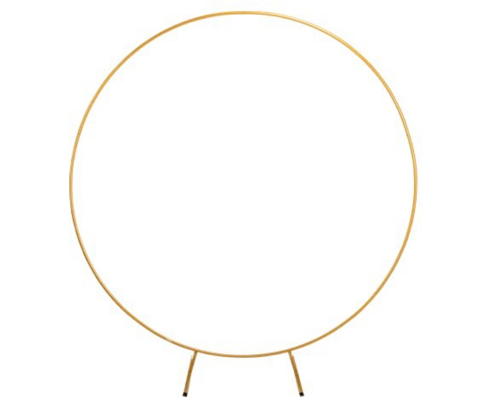 PartyDeko mieten Gold Ring 2 meter Hintergrund