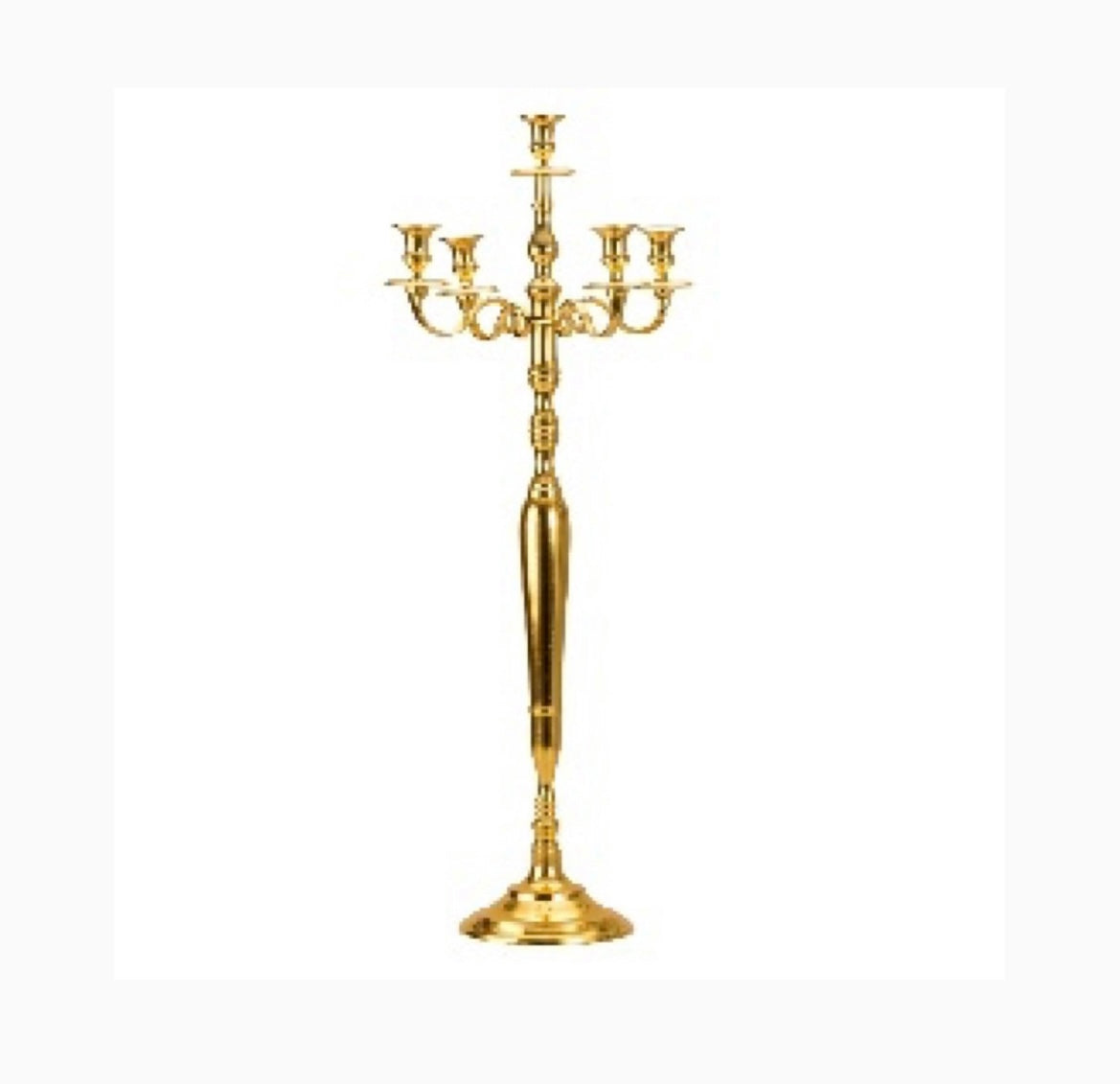 Kerzenständer 5 Arm Silber 70 cm