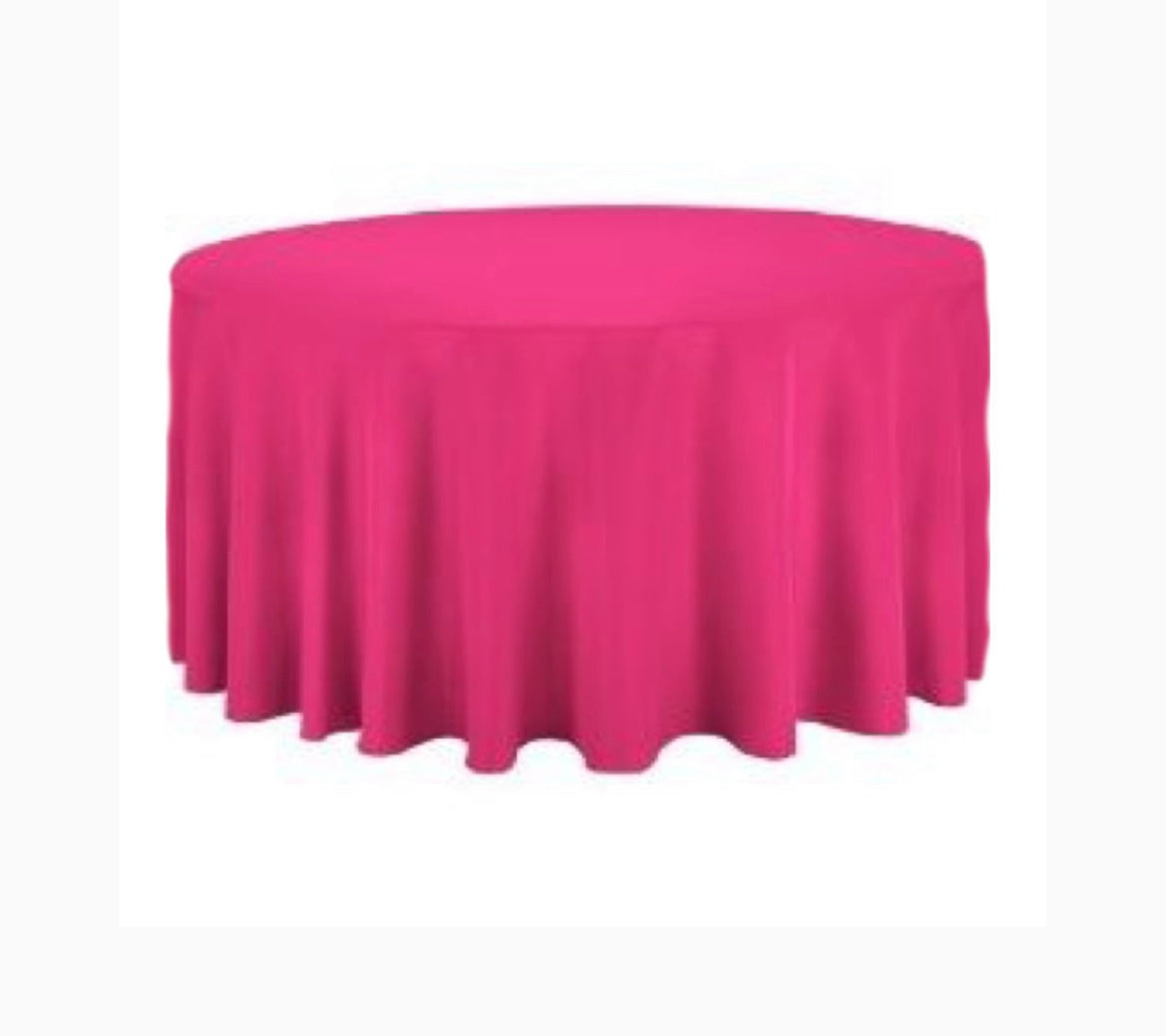 Tischdecke Rosa rund lisa