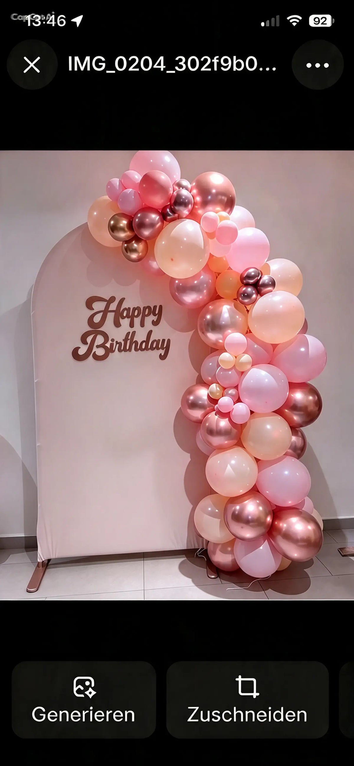 Partydeko set Bombril1 ron  1 metro Rose Gold