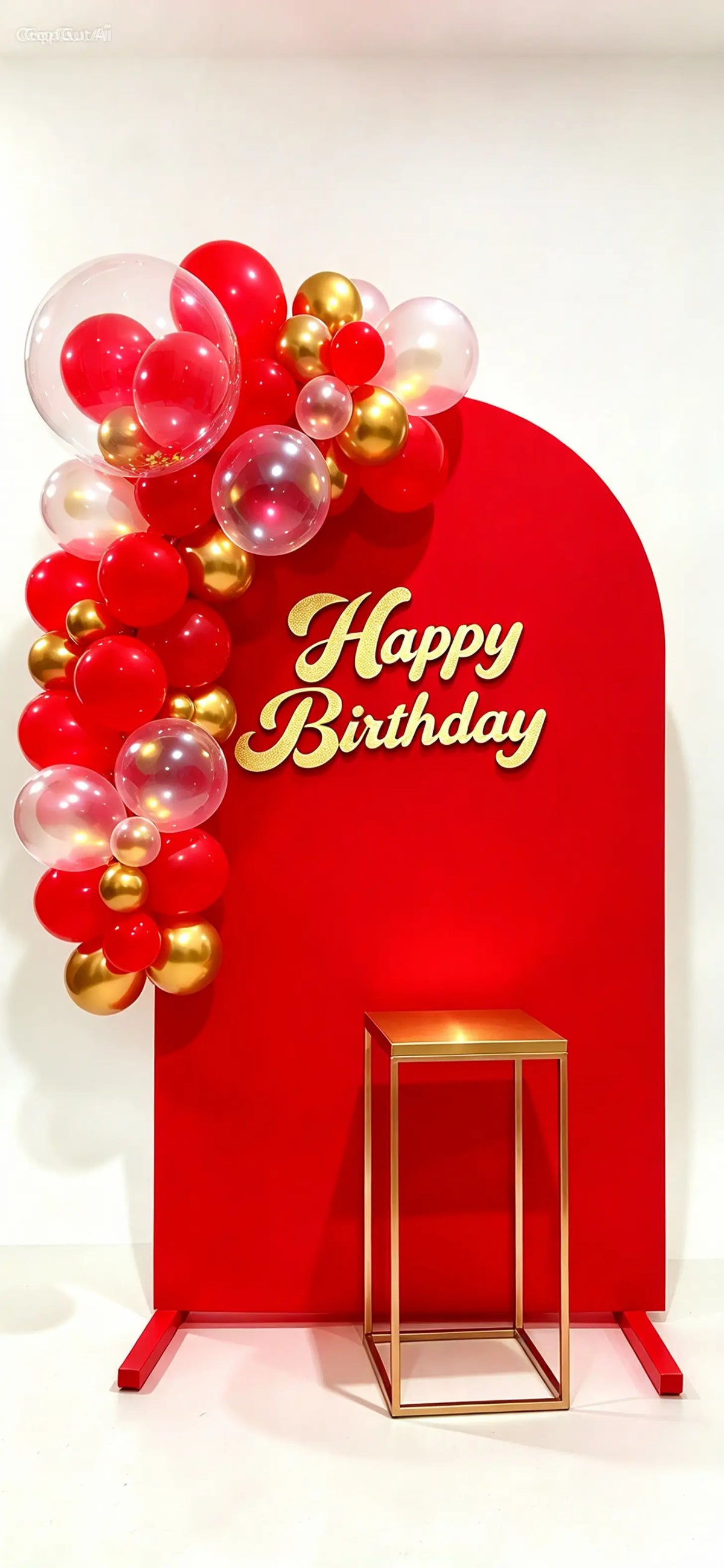 Partydeko set Bombril1 ron rot und Gold