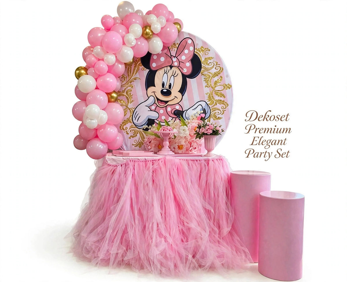 Minnie Mouse Party-Deko-Set für Kindergeburtstage