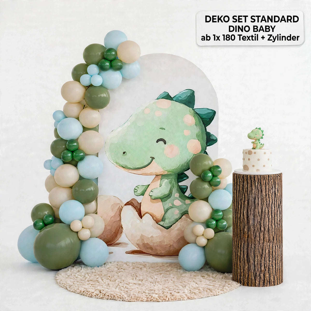 novo, Dino dekoration, Dino baby set 1x 180 rom tecido Ohbaby +Cilidro