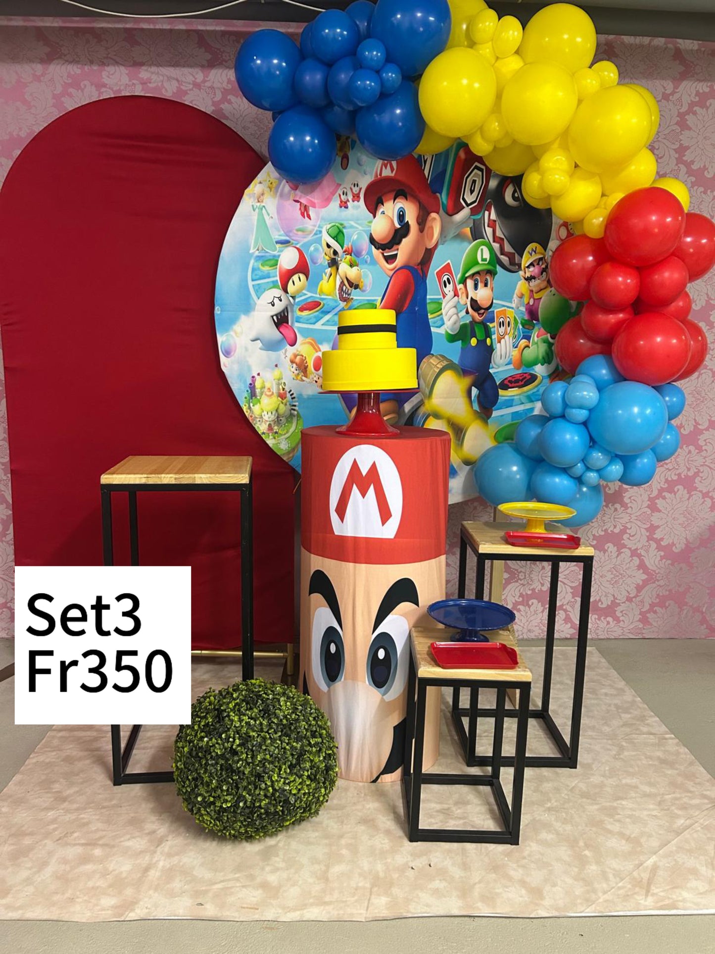 Foto kindergeburtstag deko 
Set 1 mario deko
Geburtstag Dekoration Zürich, Luzern, Aargau. Solothurn, Schweiz 