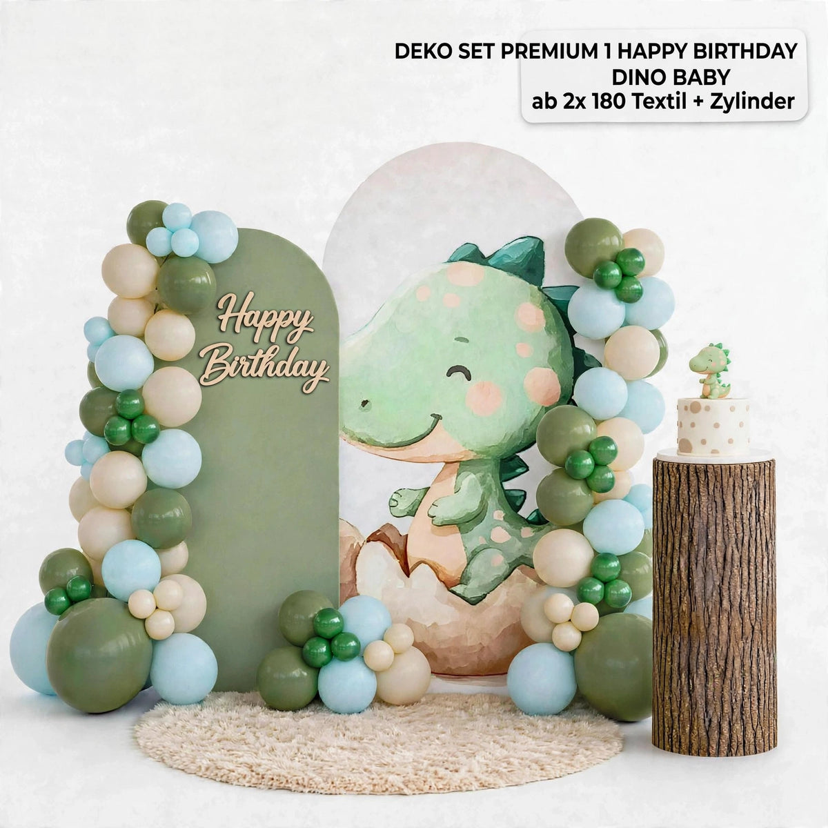 novo, Dino dekoration, Dino baby set 1x 180 rom tecido Ohbaby +Cilidro