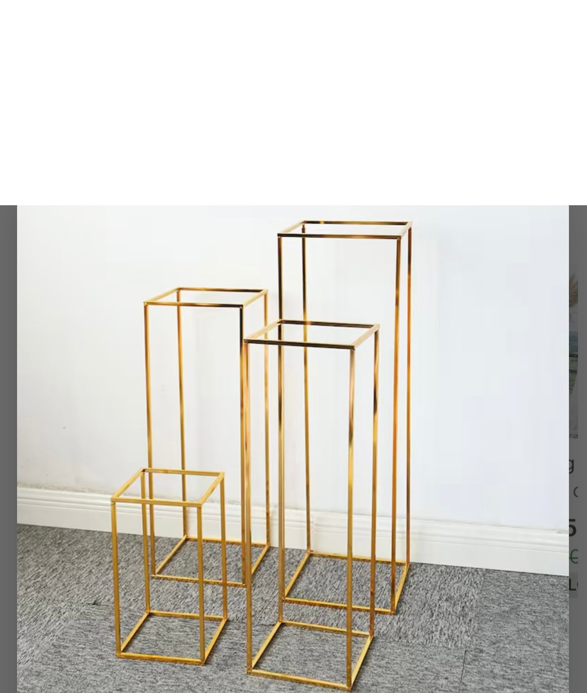 Set Tische Cubo Gold