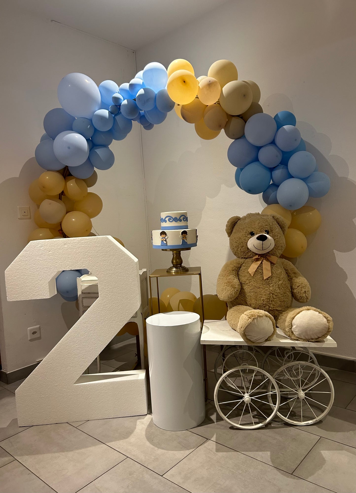 Party deko to Go set Teddy Ballon Ring Completo