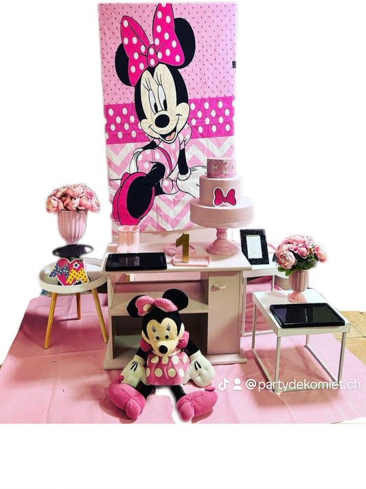 Party deko set Minie Mouse pinkscuro