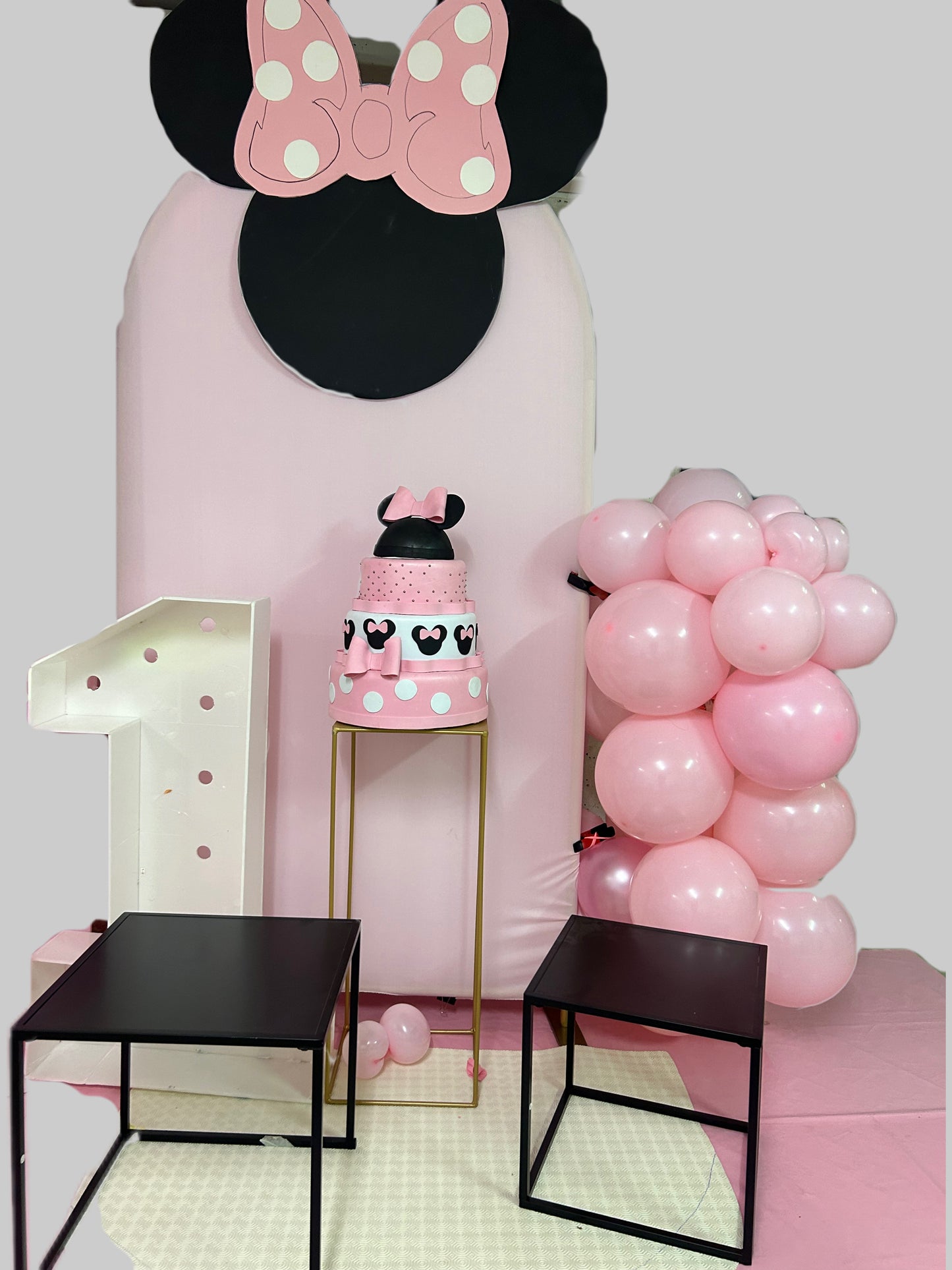 Party decor set Minie rosa cara  romano